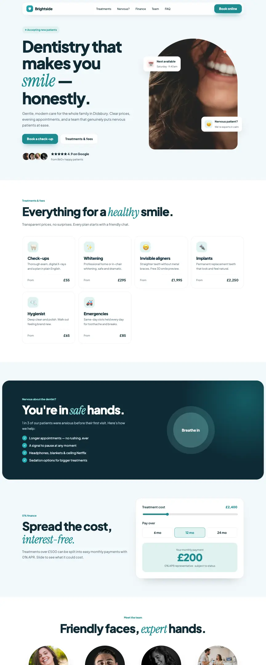 Brightside template preview
