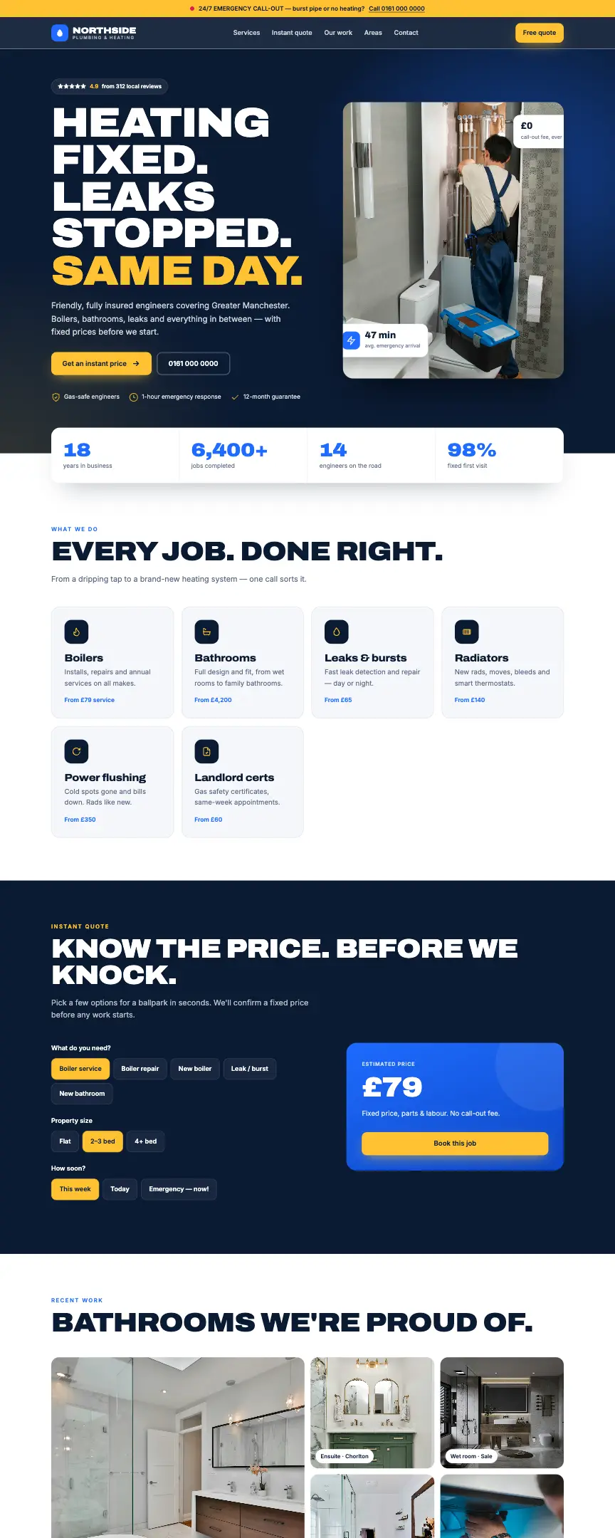 Northside template preview